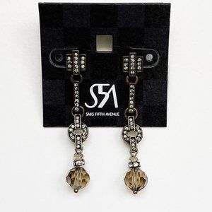 Saks Fifth Avenue Art Deco Drop Earrings